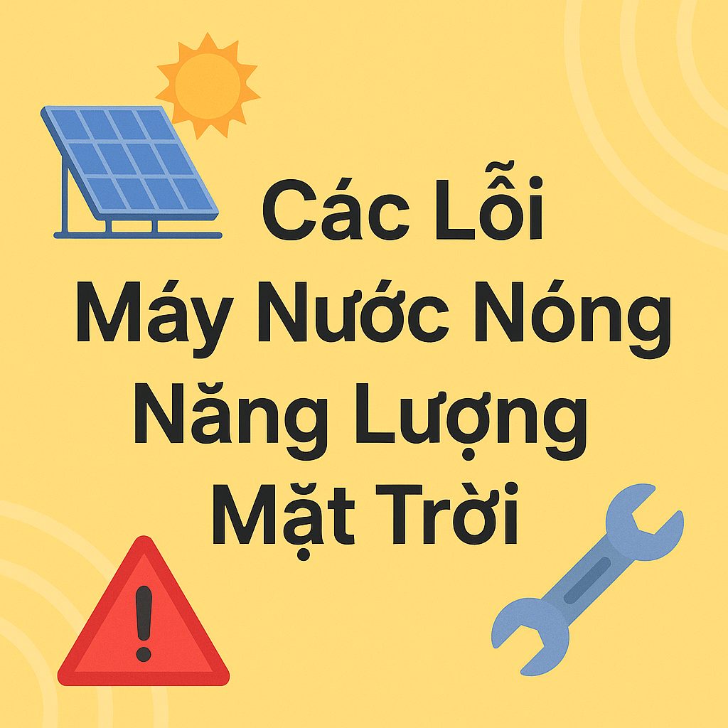 16+ Lỗi Máy Nước Nóng Năng Lượng Mặt Trời & Cách Xử Lý Tận Gốc
